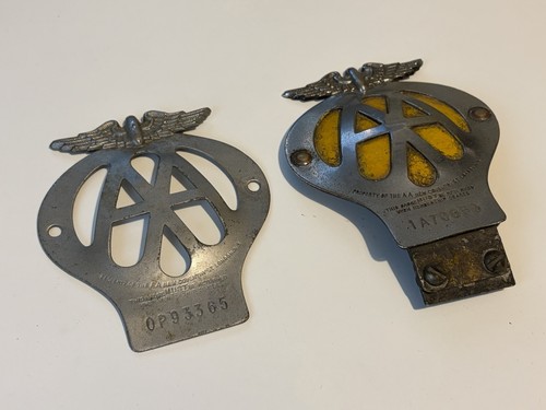 Vintage aa car grille - aa,