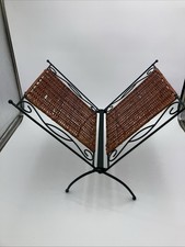 Vintage Wrought Iron & Wicker