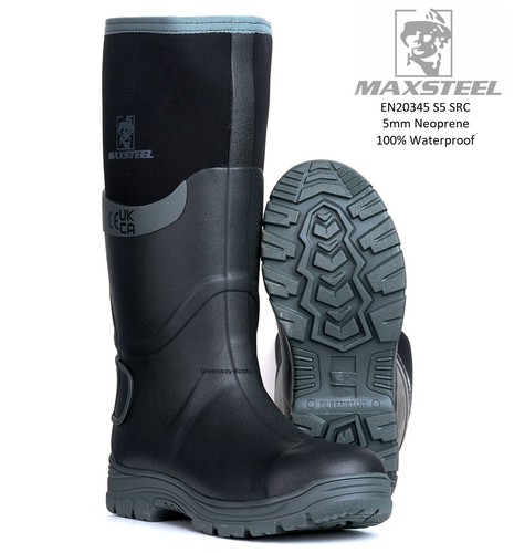 Mens neoprene safety steel - mens, s5