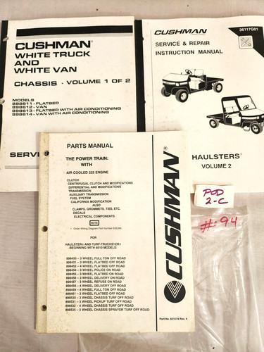 Set cushman white truck - set, of