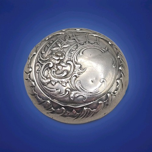 Antique 800 silver - round, pill