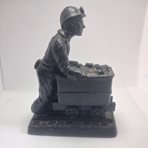 British coal miner figurine - coal, *