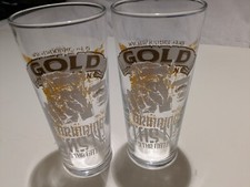 2 x WYCHWOOD GOLD Pint Glasses
