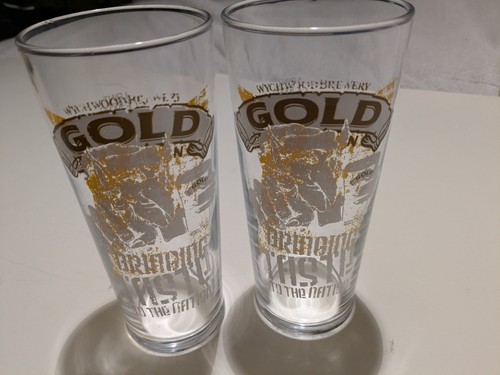 Wychwood gold pint glasses - wychwood,