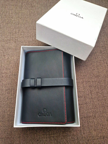 Omega black red leather - black/red,