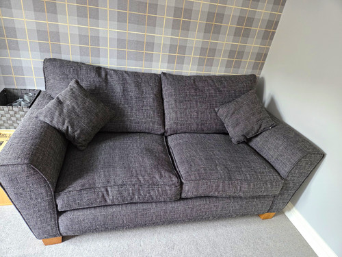 Scs grey wool blend seater - scs,