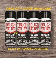 PACK OF 4 LARGE 400ml BLACK