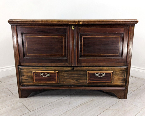 Mule chest antique - chest, oak