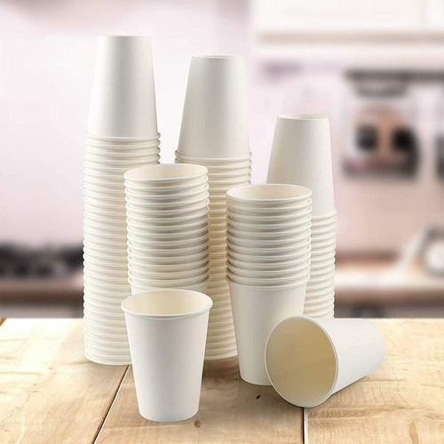 Paper cups white disposable - paper,