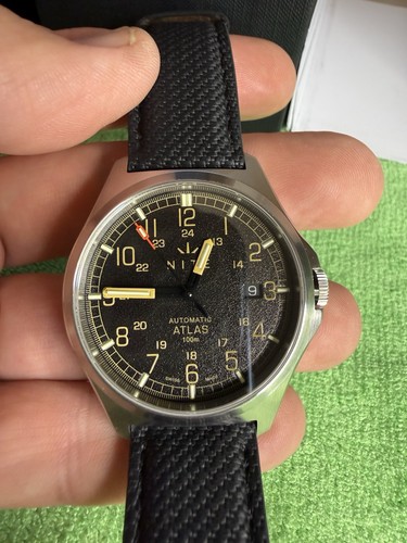 Nite atlas black dial with - dial, box