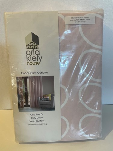 Orla kiely pink curtains pair - kiely,