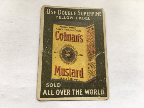 Scarce c1899 colmans double - scarce,
