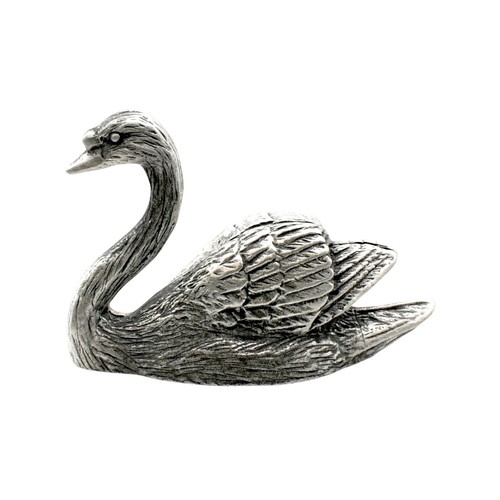 English made pewter swan - pewter,