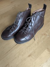 Solovair Monkey Boots Brown Leather Size 7 UK