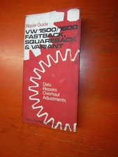1972 VOLKSWAGEN FASTBACK SQUAREBACK 1500/1600 REPAIR GUIDE SERVICE MANUAL VW