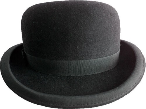 Melon bowler black wool hat - bowler,,