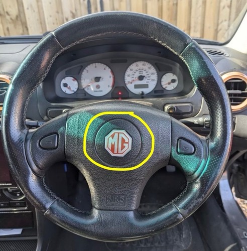 Steering wheel badge - wheel,