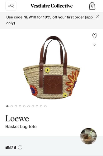 Loewe cesta flore - cesta, natural