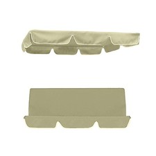 Swing Seat Protection with Easy to Fit Replacement Canopy in Beige Color