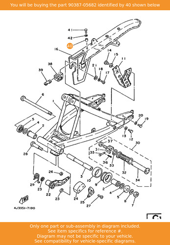 Yamaha collar 90387 05682 - collar,, 90387-05682