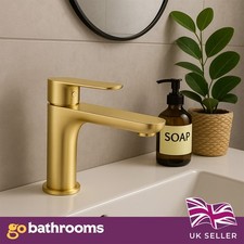 Gold Bathroom Sink Tap Single
