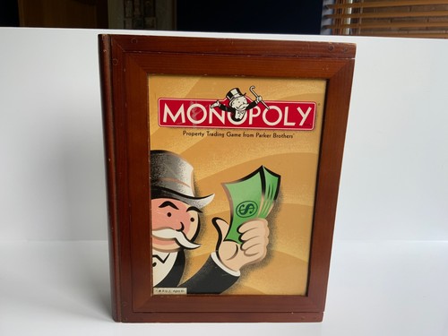 Vintage monopoly wooden - vintage,