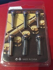BRIDGE PINS GUITAR STRING HOLDER - METAL BRONZE EFFECT