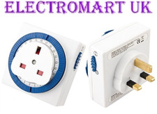 PLUG IN MECHANICAL SEGMENT TIME TIMER SWITCH 24 HOUR MAINS 13A