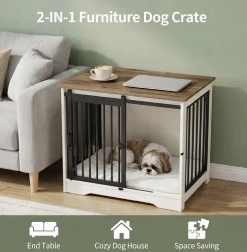 Small dog crate furniture - crate,