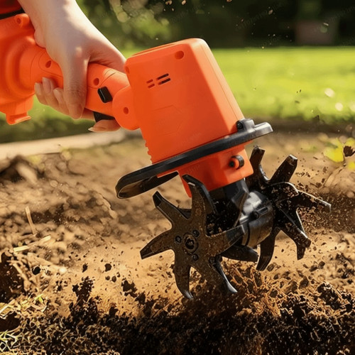 Cordless electric tiller - electric,