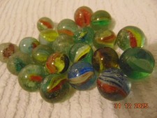 Old Glass Marbles, Cats Eye