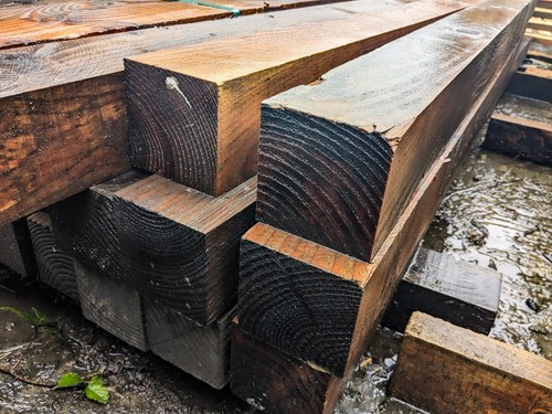 Bargain wooden posts - bargain,