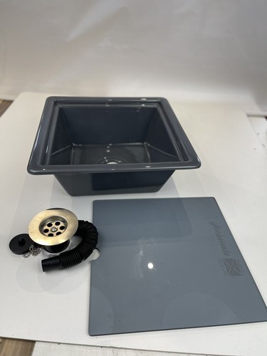 Square acrylic sink grey - dx,