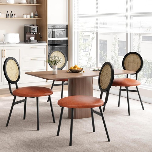 Set rattan dining chairs - 4,