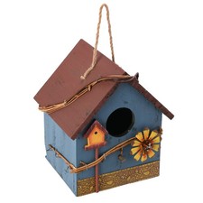 1 Wooden Birdhouse Rustic