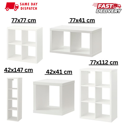 Ikea kallax white shelving - ikea,