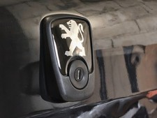 CHROME logo sticker emblem badge sticker adhesive for Peugeot 106 trunk