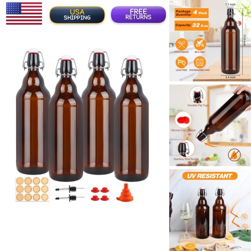 Hwashin amber swing top glass - hwashin,