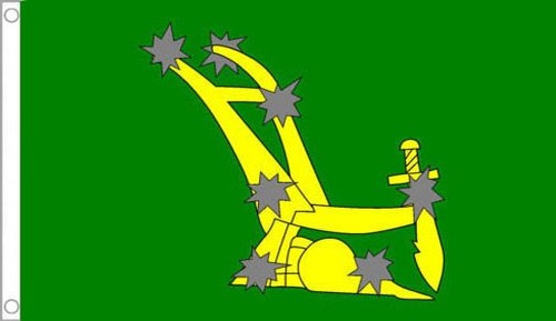 Starry plough flag 3 - plough, 3'