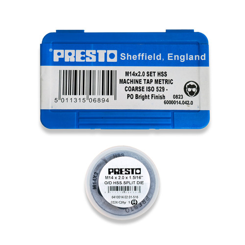 Presto m14 taps die - taps, |