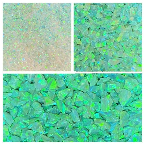 Crushed opal sea green - opal,