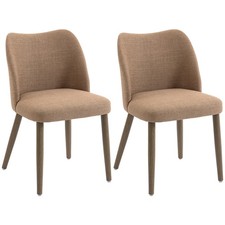 Homcom dining chairs set 2 - chairs,