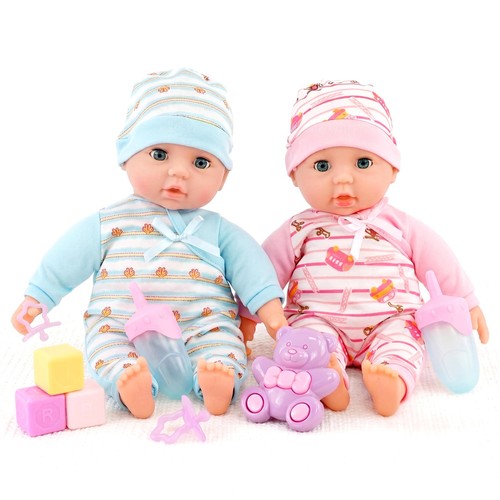 Twin baby dolls - baby, vinyl