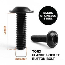 M4 M5 M6 M8 A2 BLACK STAINLESS