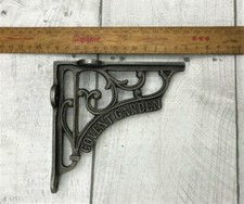 PAIR OF  CAST IRON "COVENT GARDEN" SHELF  BRACKETS  5" x 5"  2 X COLOURS 