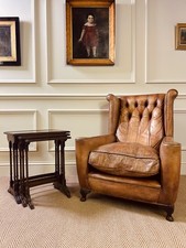 ANTIQUE MAHOGANY NEST OF THREE