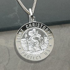 Sterling Silver Embossed 21mm