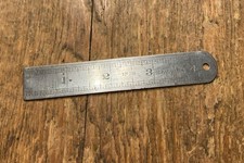 VINTAGE RARE RABONE CHESTERMAN 4 “ RULER No 28 CARPENTER ENGINEERS OLD TOOLS