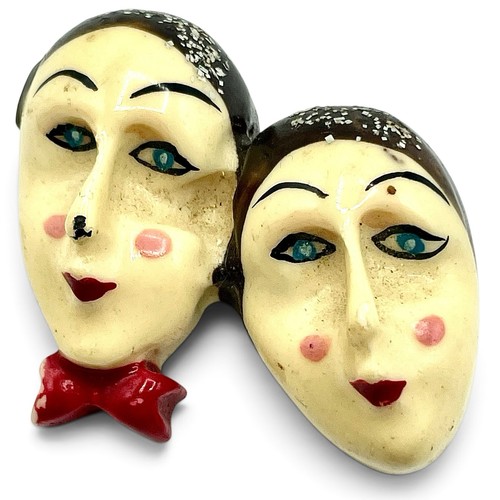 Vtg art deco style double - art,