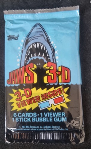 Jaws bubble gum - 3d, cards